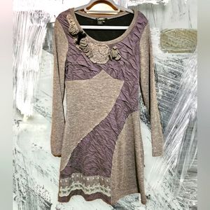 Radzoli Gray Sweater Dress Size Medium